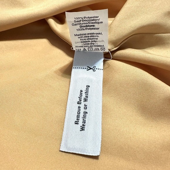 Madewell Women Smocked Mini Dress Size 6 Style G2855 Golden Ochre Yellow - Picture 10 of 10